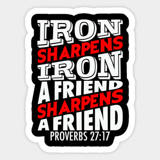 Proverbs 27:17 Sticker